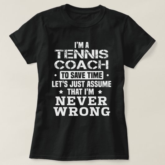 Tennis Coach T-Shirt (Design vorne)