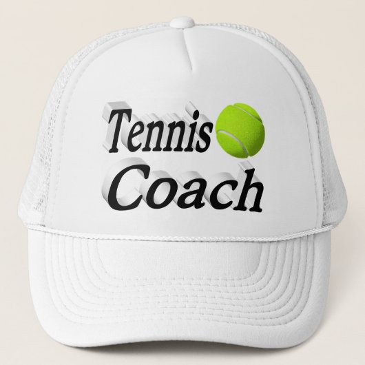 Tennis Coach Truckerkappe (Vorderseite)
