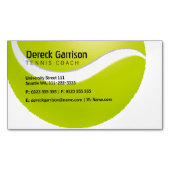 Tennis Coach | Übungsstunden Magnetische Visitenkarte (Vorderseite)