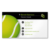 Tennis Coach | Übungsstunden Magnetische Visitenkarte (Vorderseite)