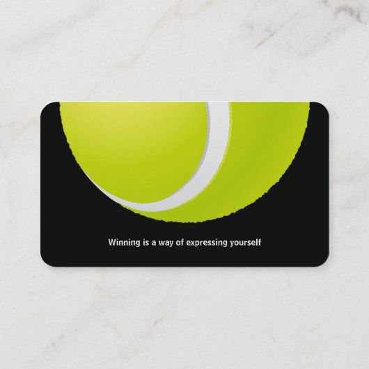 Tennis Coach | Übungsstunden Visitenkarte (Rückseite)