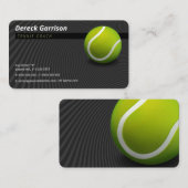 Tennis Coach | Übungsstunden Visitenkarte (Vorne/Hinten)