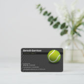 Tennis Coach | Übungsstunden Visitenkarte (Stehend Vorderseite)