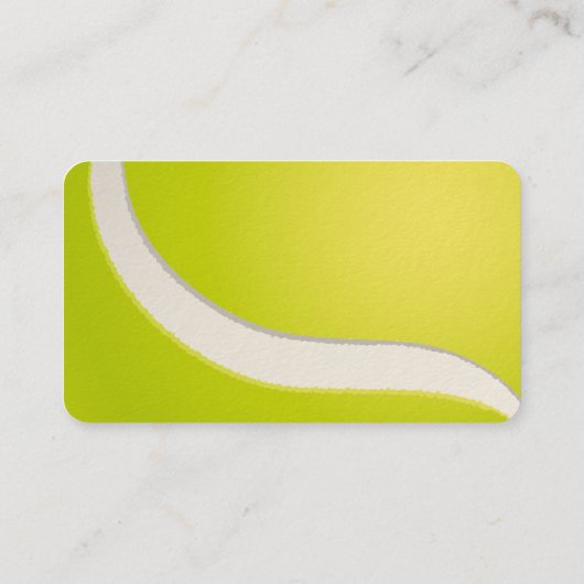 Tennis Coach | Übungsstunden Visitenkarte (Rückseite)