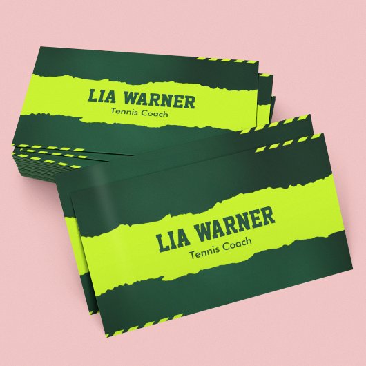 Tennis Coach Visitenkarte