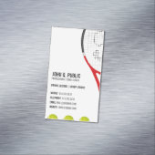 Tennis Coach Visitenkartenmagnete Magnetische Visitenkarte (Beispiel)