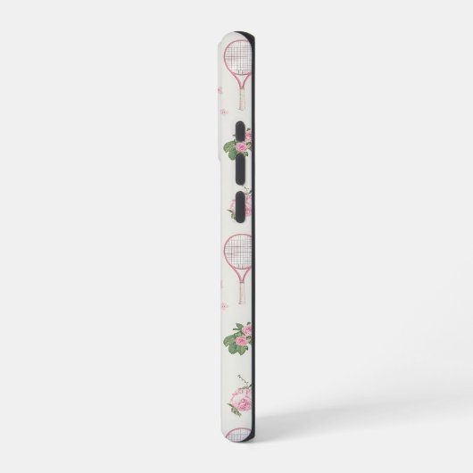 Tennis Collage Pattern iPhone Hülle (Linke Seite)