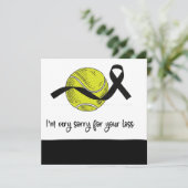Tennis Condolences Entschuldigung für Ihren Verlus (Stehend Vorderseite)