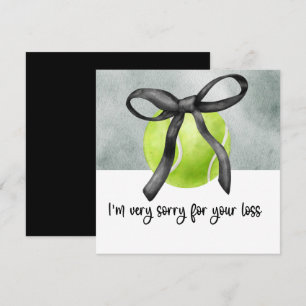 Tennis Condolences Entschuldigung für Ihren Verlus