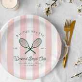 Tennis Country Club | Bachelorette Pappteller