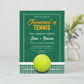 Tennis Country Club Einladung (Stehend Vorderseite)