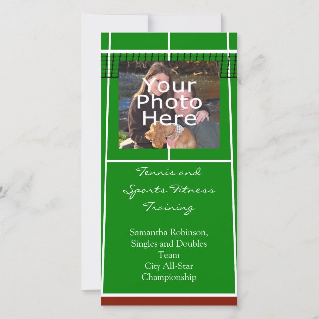 Tennis Court Layout Graphic (Vorderseite)