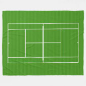 TENNIS COURT LINE MARKING FLEECEDECKE (Vorderseite (Horizontal))