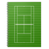 TENNIS COURT LINE MARKING Notebook Notizblock (Vorderseite)