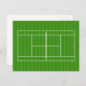 TENNIS COURT LINE MARKING POSTCARD POSTKARTE (Vorne/Hinten)
