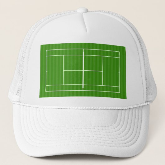 TENNIS COURT LINE MARKING TRUCKER HAT TRUCKERKAPPE (Vorderseite)