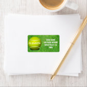 Tennis Custom Ball Address Label Adressaufkleber (Insitu)