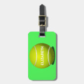 Tennis Custom Ball Gepäckstück Gepäckanhänger (Vorderseite vertikal)