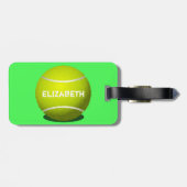 Tennis Custom Ball Gepäckstück Gepäckanhänger (Rückseite horizontal)