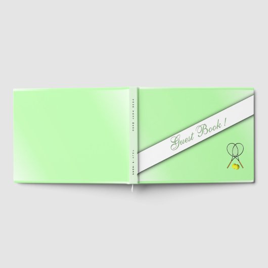 Tennis Custom Green Gästebuch (Voll)