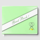 Tennis Custom Green Gästebuch (Vorderseite)