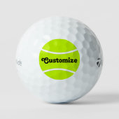 Tennis Custom Player oder Teamname Personalisiert Golfball (Vorderseite)