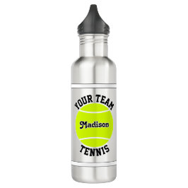 Tennis Custom Team und Name Sports Edelstahlflasche