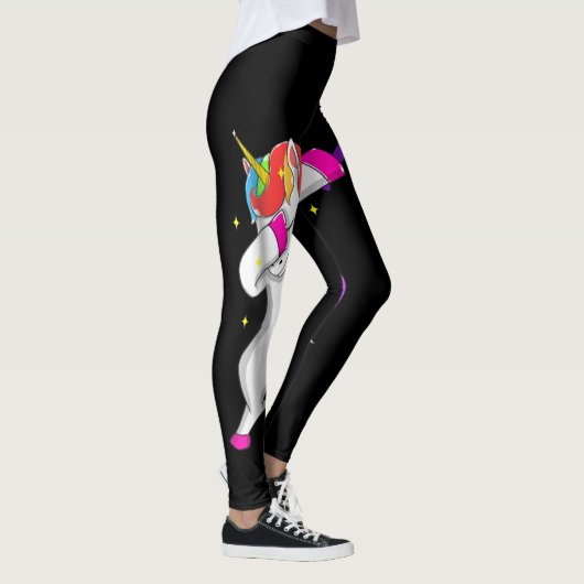 TENNIS DABBING UNICORN GIRLS PLAYER GIFT LEGGINGS (Rechts)