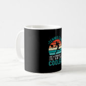 Tennis Dad Retro Sunset Kaffeetasse (Vorderseite Links)