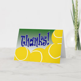 Tennis - Danke! Dankeskarte