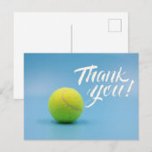 Tennis Danke, dass ihr eine Karte mit blauem Ball  (Vorne/Hinten)
