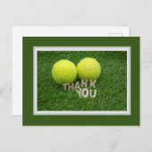 Tennis Danke, dass ihr eine Karte mit zwei Bälle a (Vorne/Hinten)