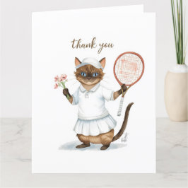 Tennis Danke, dass ihr Katze für Katzenliebhaber s Dankeskarte