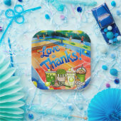 Tennis Danke Party mit Schläger und Ball Pappteller (Party)