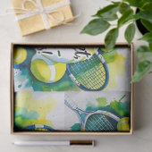 Tennis Danke Party mit Schläger und Ball Seidenpapier (Geschenk)