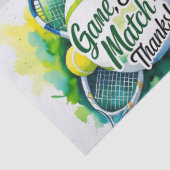 Tennis Danke Party mit Schläger und Ball Seidenpapier (Detail)