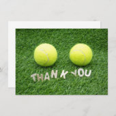 Tennis Dankeskarte (Vorne/Hinten)