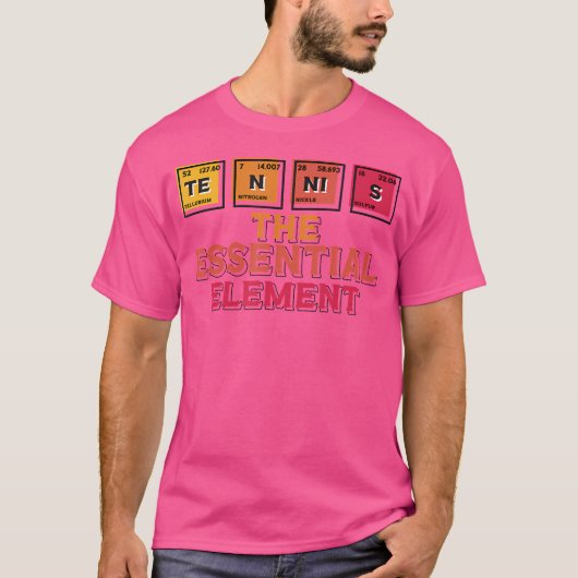 Tennis Das Element Funny Tennis T-Shirt (Vorderseite)