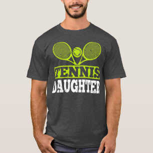 Tennis Daughter Niedlich Girl für Tennis Player T-Shirt