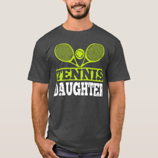 Tennis Daughter Niedlich Girl für Tennis Player T-Shirt
