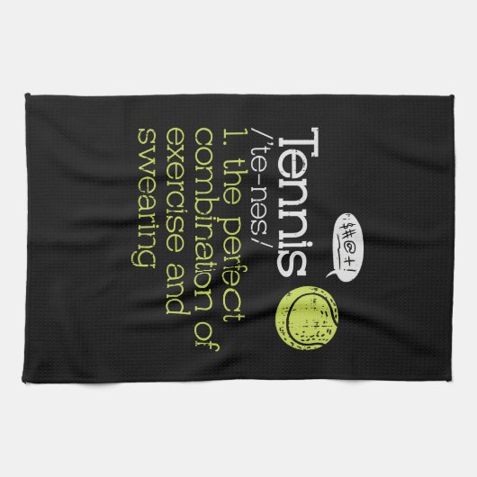 Tennis Definition Geschirrtuch (Horizontal)