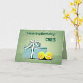 🎾 Tennis Delight: Ein toller Geburtstag Karte (Gelbe Blume)