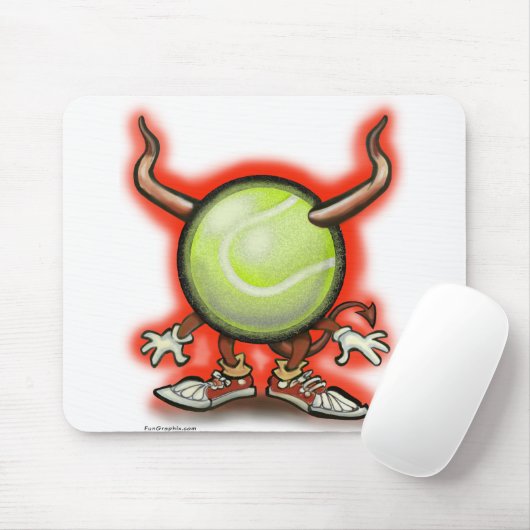 Tennis Demon Mousepad (Mit Mouse)