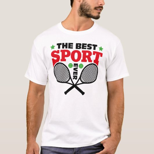 Tennis der beste Sport aller Zeiten T-Shirt (Vorderseite)