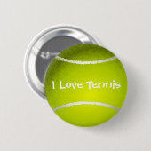 Tennis der Liebe I kundengerechter Knopf Button (Vorne & Hinten)