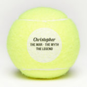 Tennis Der Mann Der Mythos der Legende Mit Monogra Tennisbälle (Vorderseite)