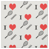 Tennis des Herzens I Stoff (Muster)