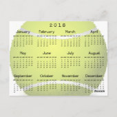 Tennis Design 2018 Postkartenkalender Postkarte (Rückseite)