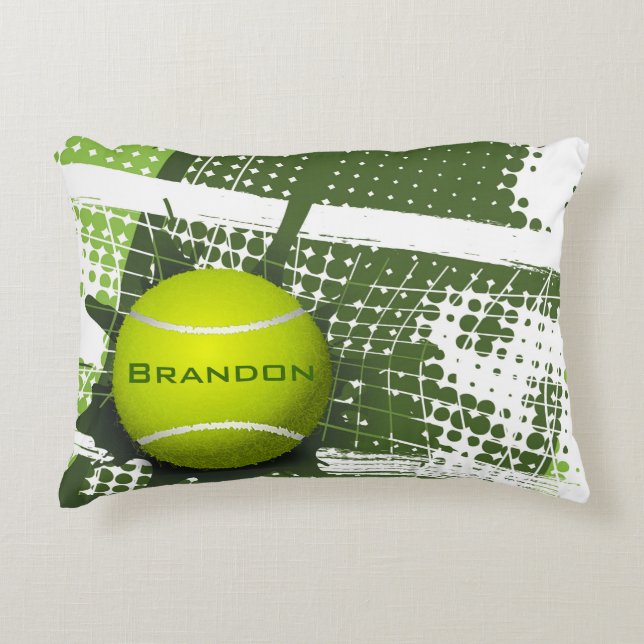 Tennis Design Akzent Kissen (Vorderseite)