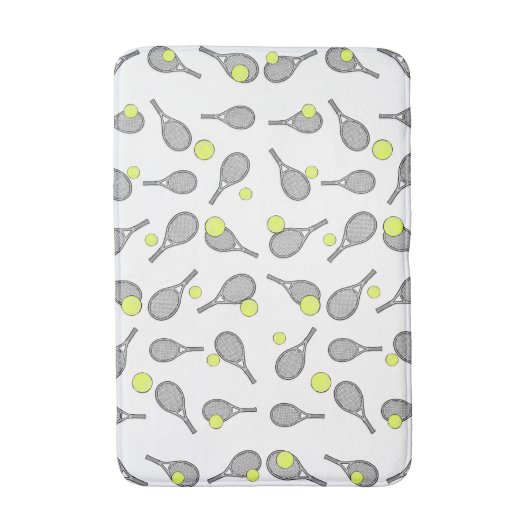 Tennis Design Badematte (Vorderseite Vertikal)